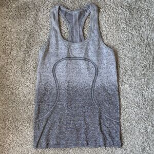 lululemon athletica Grey Ombre Swiftly Racerback Tank